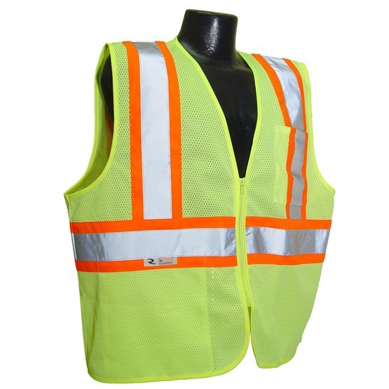 Radians Radians Class 2 Hi-Vis Economy Mesh Zippered Vest SV22